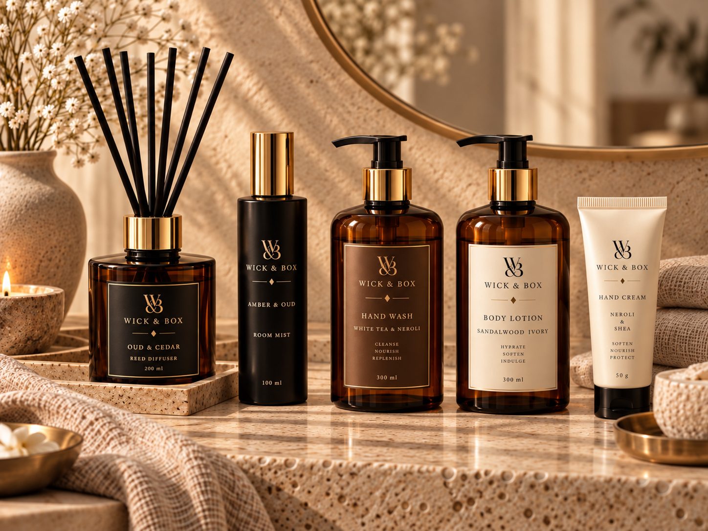 Wick & Box home fragrance and body range