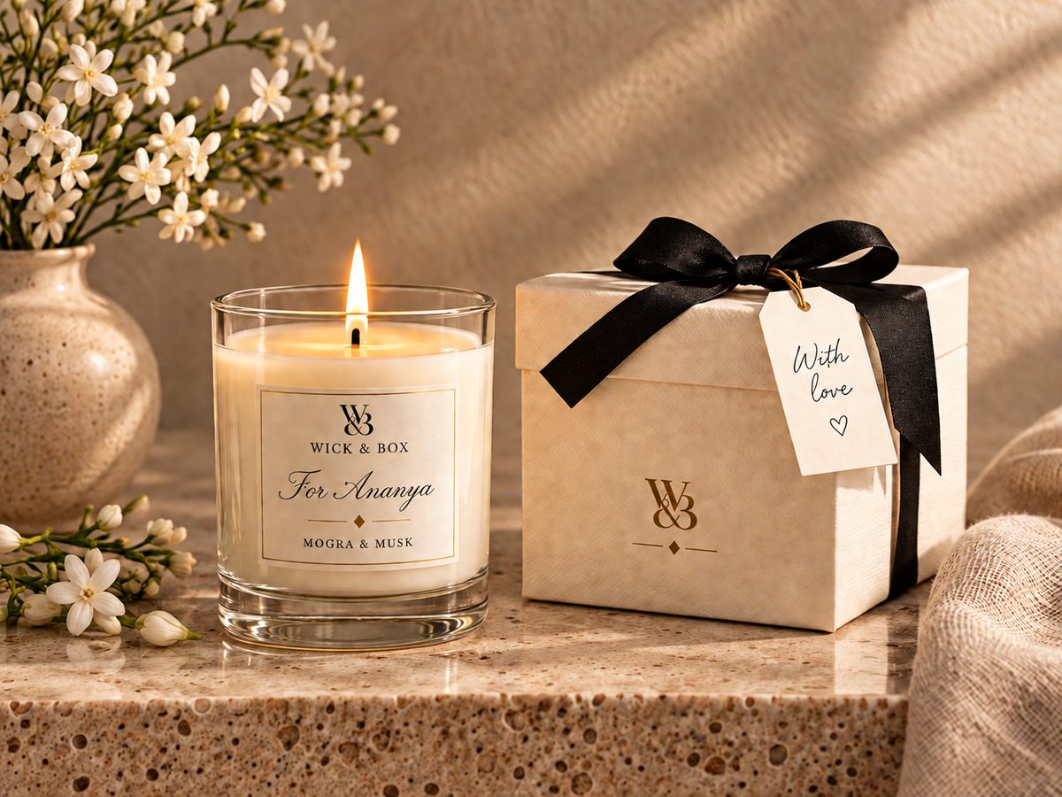 Personalised Wick & Box candle
